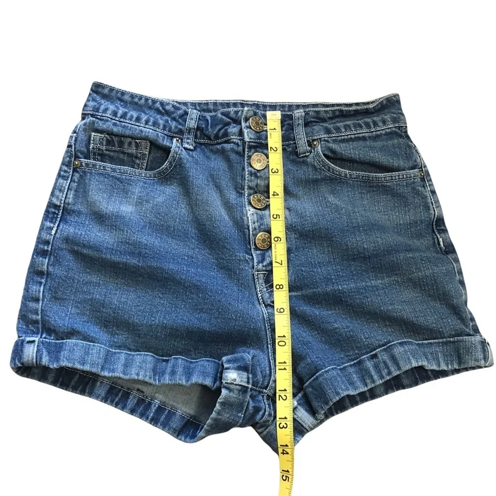 BDG Super‎ High Rise Foxy Button Fly Shorts Size 28w 99% Cotton 1% Spandex